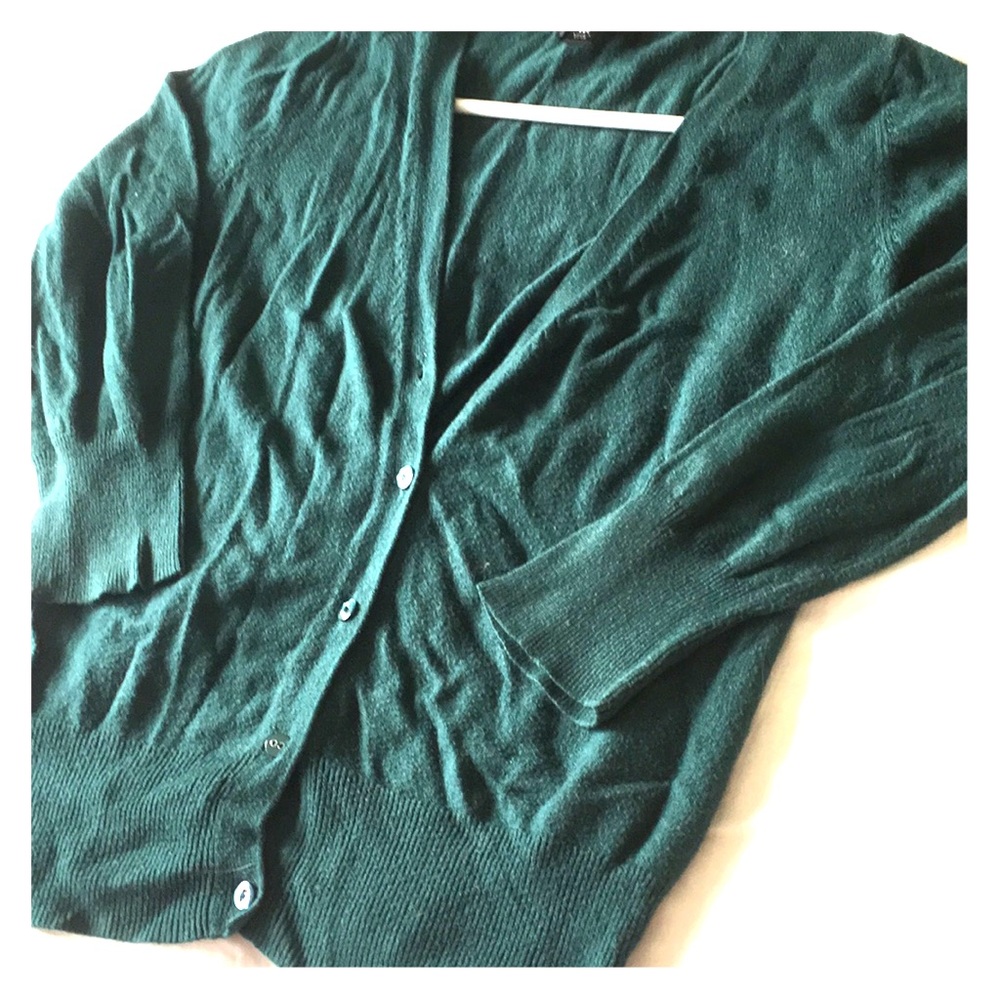 Jade green cardigan, mossimo size m